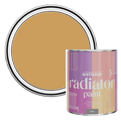 Rust-Oleum Yellow Heat Resistant Radiator Paint in Satin Finish - Dijon 750ml