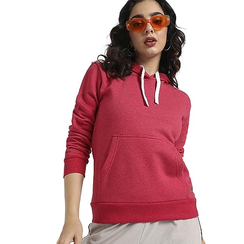 Image of PINACOLADA Women's Pullover Hoodie with Kangaroo Pockets for Casual Wear | Hooded Neck | Long Sleeve | Drawstring Closure | Cotton Sweatshirt Crafted with Comfort Fit for Everyday Wear