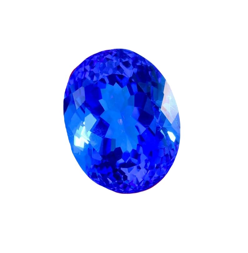 Tanzanite ovale pour pendentif DIY de haute joaillerie créative