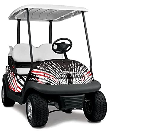 Wholesale Decals Golf Cart Graphics kit Sticker Decal Compatible with Club Car Precedent i2 - Slash and Burn