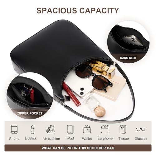 Trendy Purses for Women 2025 Designer Shoulder Bag Medium Crescent Bag Faux Leather Shoulder Purse3