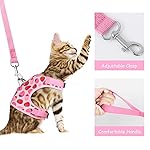 URATOT Cat Harness and Leash Set Cat Vest Harness Pet Leash and Collar Set Pet Harness for Kitties Puppies Small Pets Outdoor Walking, X-Small - Image 4