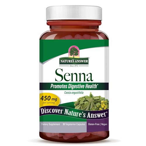 Nature's Answer Senna Leaf | Dietary Supplement | Promotes Digestive Health | Vegan, Gluten-Free & Kosher Certified | Vegetarian Capsules 90ct Nature's Answer Senna Leaf | Dietary Supplement | Promotes Digestive Health | Vegan, Gluten-Free & Kosher Certified | Vegetarian Capsules 90ct
