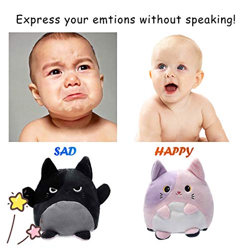 Ciaobaby Cat Stuffed Animals, Reversible Plush, 6" Cat Plushie For Girl Boy Adult Kids #TOP3