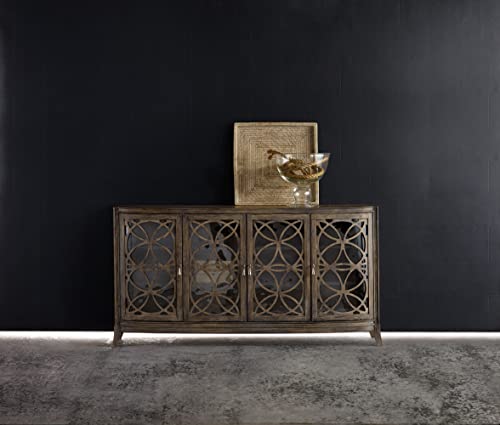 Hooker Furniture Melange 4-Door Sloan Console Table In Rustic Alder #TOP5
