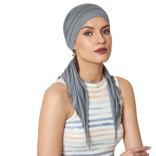 Image of The Headscarves Women Bamboo Pre Tie Scarf (HS107 Multicolor)