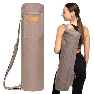UDANA Yoga Mat Bag, Large – Fits Thick Mats, 3 Storage Pockets, Adjustable Strap