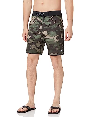 Short de bain Quiksilver coupe Scallop rétro de 19 pouces homme