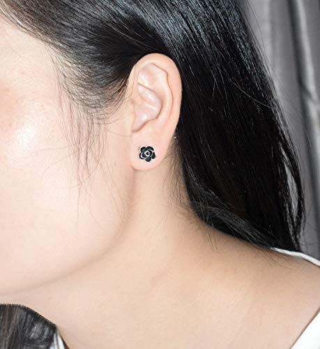 Allencoco E3209210011 Rose Flower Stud Earrings thumb #5