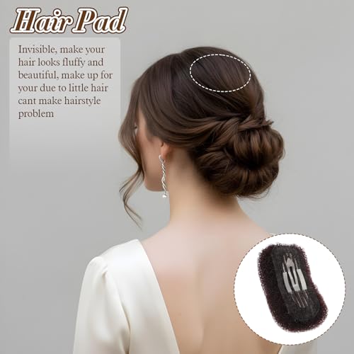 3 Pcs Charming Bump It Up Volume Inserts, Hair Volume Bump Clips Hair-Pads and Clips Accessories Hair Styling Tools for Women Girls
