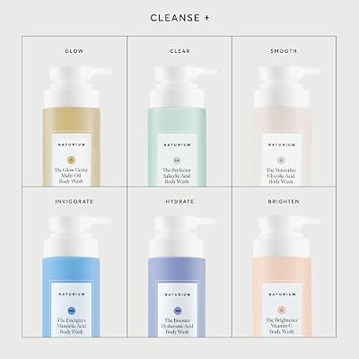 Naturium The Booster Hyaluronic Acid Body Wash, Hydrating & Moisturizing plus Minimizes Dryness, with Glycerin & Vitamin B5, 16.9 oz