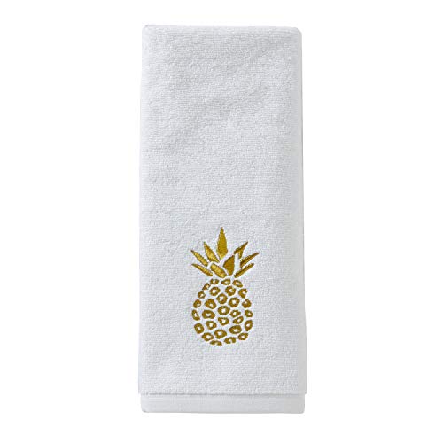Skl Home By Saturday Knight Ltd. Gilded Pineapple Hand Towel (2-Pack), White, Small #TOP2