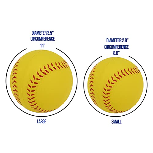 Taktzeit Foam Basebll Practice Softball Soft Baseball For Beginnners Or Experts For Baseball Training 6Pcs #TOP1