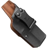Gun & Flower Leather Interior Holster for Glock 17( Gen 3-5 )& Glock 22/31( Gen 3-4), KYDEX IWB...