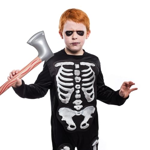 JNAWA Halloween Fake Axe Costume Pirate Party Stage Props Lightweight Halloween Props Party Supplies for Children Kids Role-Play Battle Accessory - Image 4
