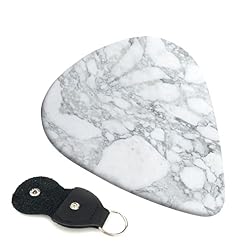 Ensemble de 6 médiators de guitare en marbre noir clair pour guitare acoustique, guitare électrique, basse, ukulélé… - Les Beatles, Paul McCartney, John Lennon, RIngo Starr, George Harrison