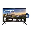Westinghouse 32 Inch TV with DVD Player Built in, 720p HD LED Small Flat Screen TV DVD Combo with HDMI, USB, & Parental Controls, Non-Smart TV or Monitor for Home, Kitchen, or RV Camper