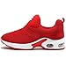 Bodatu Laufschuhe für Kinder, Jungen und Mädchen, bequem, leicht, Schlupfkissen, Rot (rot), 30.5 EU