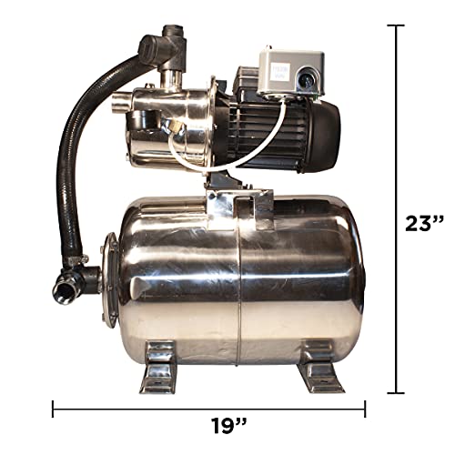 B Burcam Quality Pumps Since 1978 506547Sszn 3/4Hp Stainless Steel Shallow Well Jet Pump System #TOP4