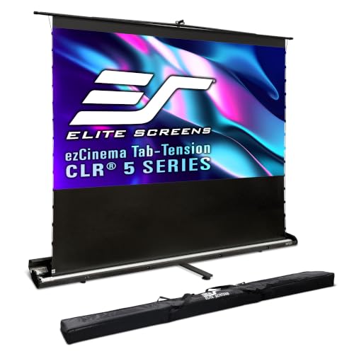 Image of Elite Screens 102 inch Portable Tab-Tension UST ALR Pull up Projector Screen