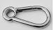 Stainless Steel Carabiner Spring Snap Link with Ring 2-3/8"