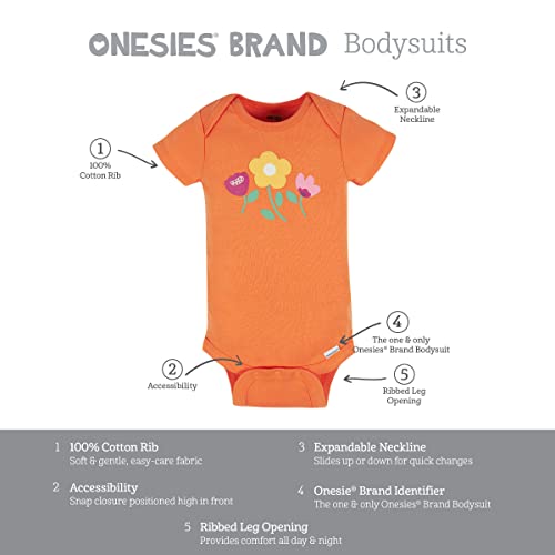 Onesies Brand Baby Girl's 8-Pack Short Sleeve Mix & Match Bodysuits, Fox, 3-6 Months #TOP5
