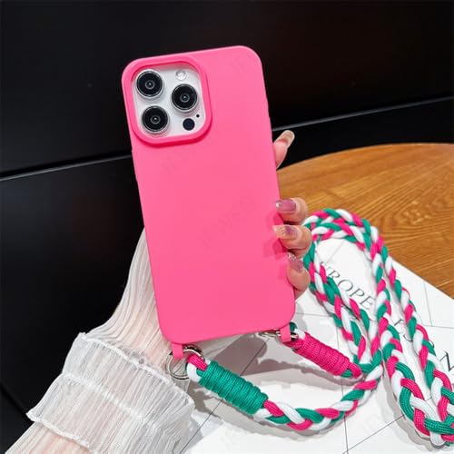 Étui de téléphone avec collier pour iPhone 15 évitant les chutes accidentelles