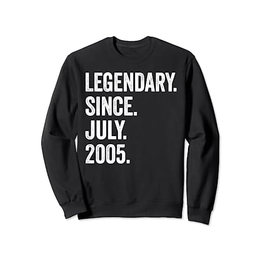 Legendary Since July 2005 18 cumpleaños Sudadera