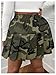 SOLY HUX Women's Plus Size Skirt Camo Print High Waisted Pleated A Line Fall Fashion Short Skirts Khaki Camo X-Large Plus