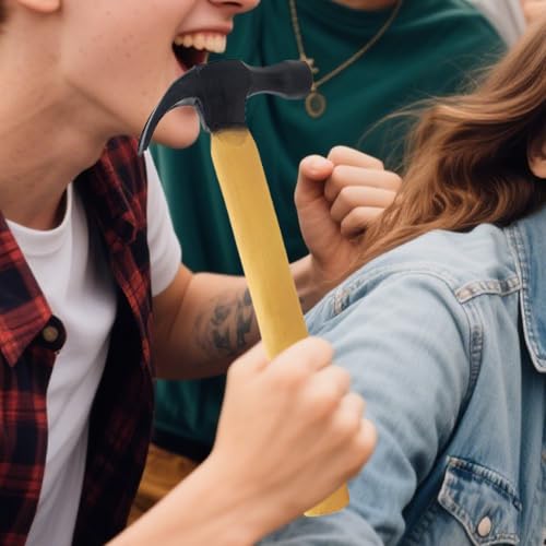 Toy Hammer Disparu - Hammer De Simulation En Caoutchouc | Magic Prop Faux Hammers En Caoutchouc Prank | Relaxing Toy Gimmick Accessoires Pour Le Jeu De Carnaval De La Photographie De Divertissement De – Image 5