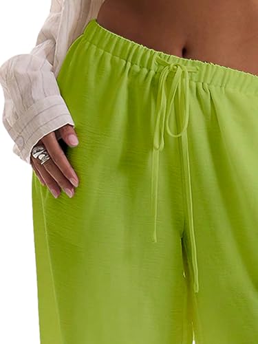 Image of RoseSeek Women's Beach Cover Ups Wide Leg Loose Linen Pants Swimsuit Coverup Summer Vacation Outfits 2026