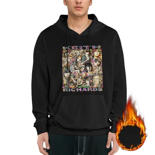 CASOWAT Keith Music Richards Mens Hoodie Sweatshirt Pullover Hooded Long