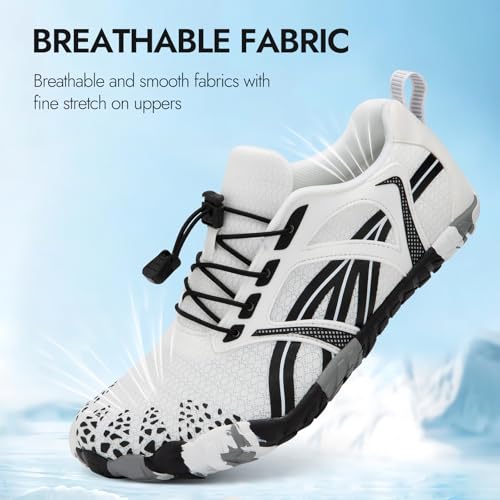 ATHMILE Barefoot Shoes Women Water Shoes Wide Toe Non-Slip Aqua Beach Quick-Dry for Swim Kayak Lake Pool River Hiking Surfing Boating Fishing Diving Cruise Ship Essentials3