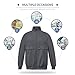 VIAOLI Scrub Jackets for Women Long Sleeve Zip Front Coat Side Pocket Soft Stretch Nurse Jacket Lapel Track Jacket (Grey,M,Medium)