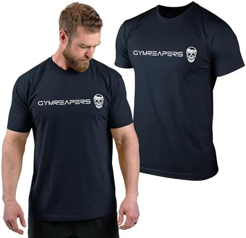 Gymreapers Moisture Wicking Short Sleeve T-Shirt for Men - Crew N...