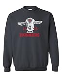 CornBorn 1995 Nebraska Huskers G.O.A.T. (Greatest of All Time) Crewneck Sweatshirt - Black - Large