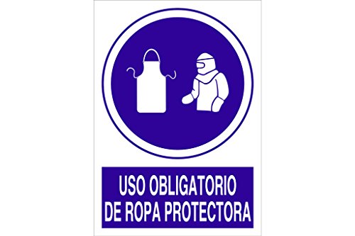 Plimpo Señal Adhesiva 148X105Mm Uso Obligatorio De Ropa Protectora En Oferta Cofan O57Ad148105 - Señal&Quot;Uso Obligatorio De Ropa Protectora&Quot;