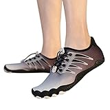 Fitnessschuhe Herren Bequem Wanderschuhe Männer Sportschuhe Laufschuhe rutschfest Sommer Mesh Atmungsaktiv Sneaker Running Schuhe Outdoor Leicht Sport Mit Schnürsenkel Freizeitschuhe