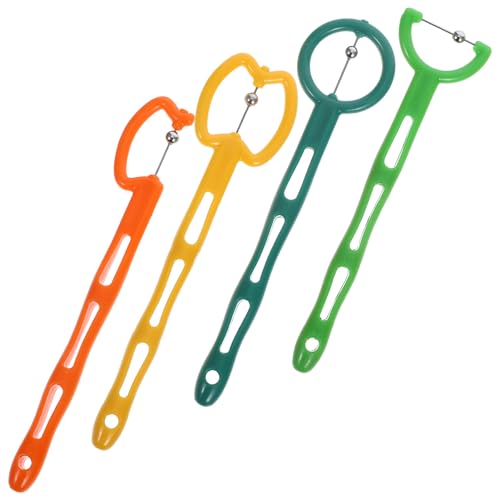 VINTORKY 4pcs Tongue Trainer Set Oral Muscle Exerciser for Jaw Exerciser Speech Therapy Tool Mouth Strength Trainer for Pronunciation and Oral Motor Exercises