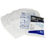 Hyperflow Genuine MD Vacuum Paper Bags 3-Pack: Universal Fit, 5-Layer Filtration, Replaces 8-Gallon & 12-Gallon MD Bags #720H-5, 720, 721H-5, 721-5