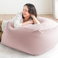 タンスのゲン ビーズクッション Lサイズ 日本製 くすみカラー