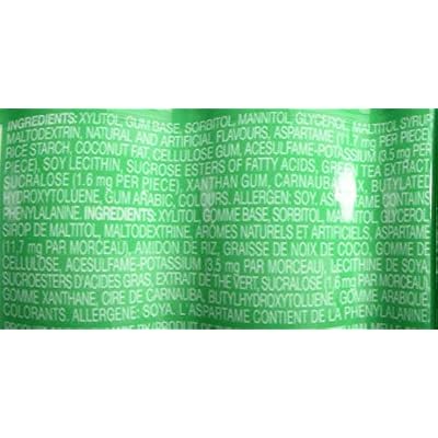 Mentos Pure Fresh Gum, Spearmint, Pack of 6 {Imported from Canada}