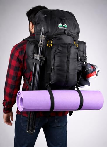 Image of hiker's way 75+5 Ltrs Rucksack bags Rucksacks for men Trekking bags for men backpacks Travelling Bag For men and women with waterproof compartment with rain cover