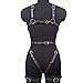 Women Body Harness Belt with Metal Chain Adjustable Leather Caged Harness Lingerie Set for Ladies, Sexy Gothic Chest Leg Garter Body Bondage Strap, BDSM SM Cosplay Costume Clubwear Masquerade Party
