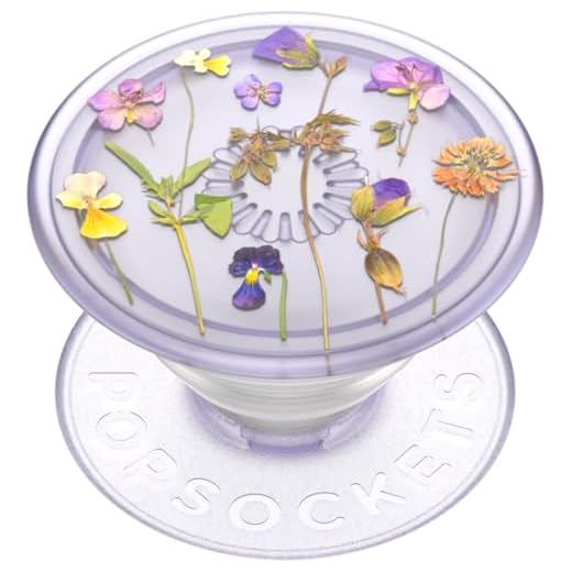 ​​​​PopSockets Phone Grip with Expanding Kickstand, Adhesive Grip, Cute PopSockets - Purple Fields