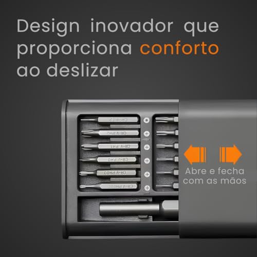 Conjunto de Chaves Magnéticas de Precisão Com 24 Peças Profissional, Ferramentas para Reparo de Celu