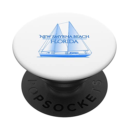 New Smyrna Beach Florida Nautica Costiera Vela Sailor PopSockets PopGrip Intercambiabile