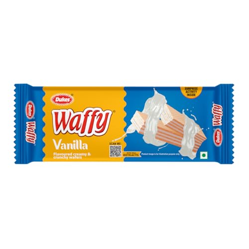 Image of Dukes Waffy - Vanilla Flavoured Creamy & Crunchy Wafers (60 /55 Gram)