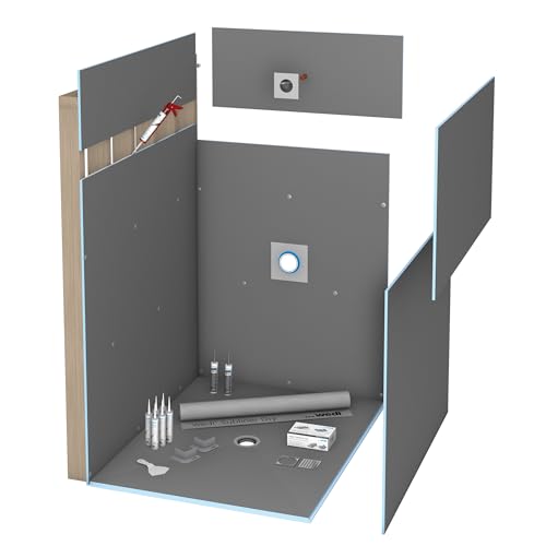 Wedi® Kit de ducha sin curvas de 42 x 60 pulgadas