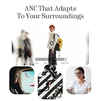 Nothing Ear (a) kopfhörer kabellos Bluetooth mit ANC, Bass-Enhance-Algorithmus und bis zu 42,5 Stunden Wiedergabezeit - Schwarz – Ansicht 4